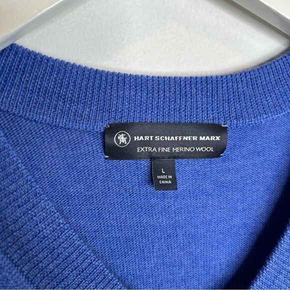 HART ACHAFFNER MARX merino wool V neck vest - Picture 3 of 4